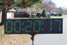 Load image into Gallery viewer, 6 Digit Double Sided Racing Clock with 9&quot; Green LED&#39;s
